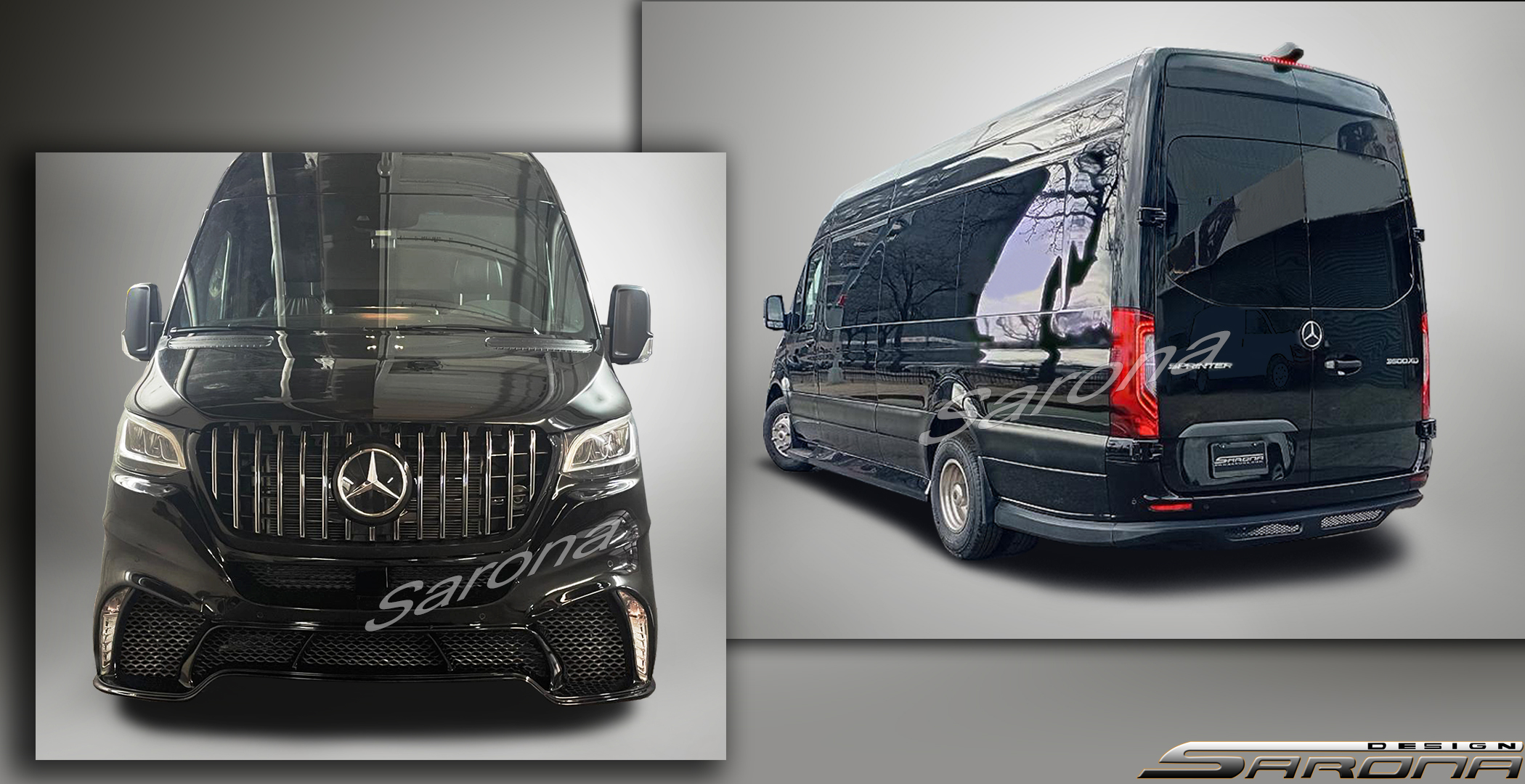 Custom Mercedes Sprinter  Long Wheel Base Body Kit (2019 - 2026) - $4650.00 (Part #MB-191-KT)